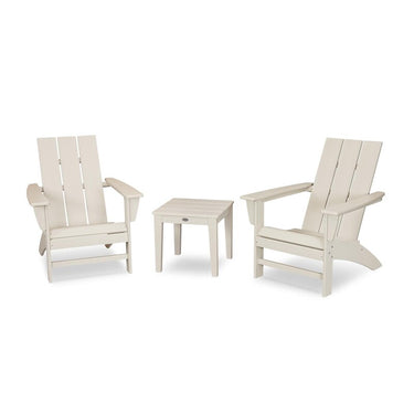 POLYWOOD Modern 3-Piece Adirondack Set - Sand